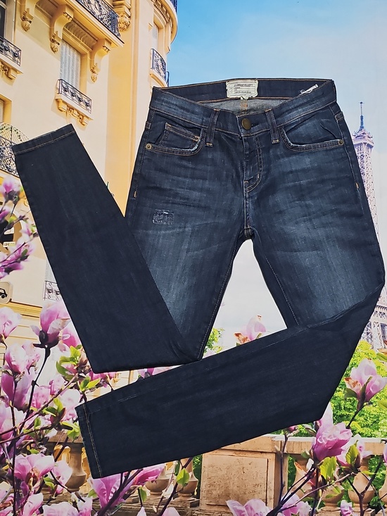 Current/Elliott Denim - Current/Elliott Distressed Skinny Jeans Size 24